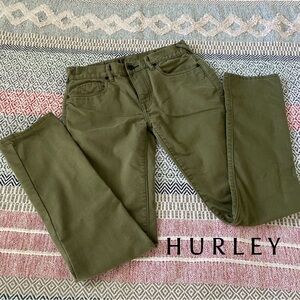 HURLEY 84 Slim Jeans - Army Green Color. Classic 5-pocket Jean.🍃